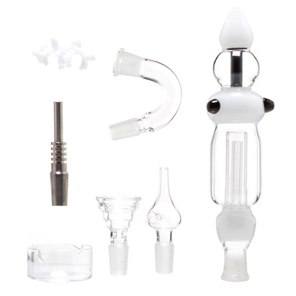 Grace Glass | Nectar Collector set including Quartz Nail - Titanium Nail - Herbs bowl and oil dish -