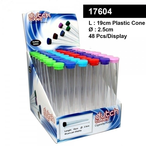 48 x Plastic Cones- Dutch SuperSize- L:19cm- Ø:2,5cm