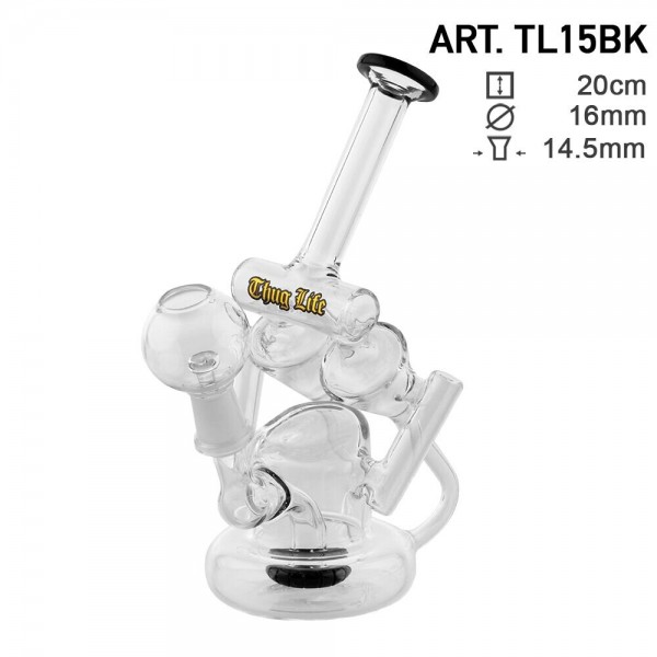 Thug Life | Recycler Black - H:20cm - Ø:16mm - SG:14.5mm
