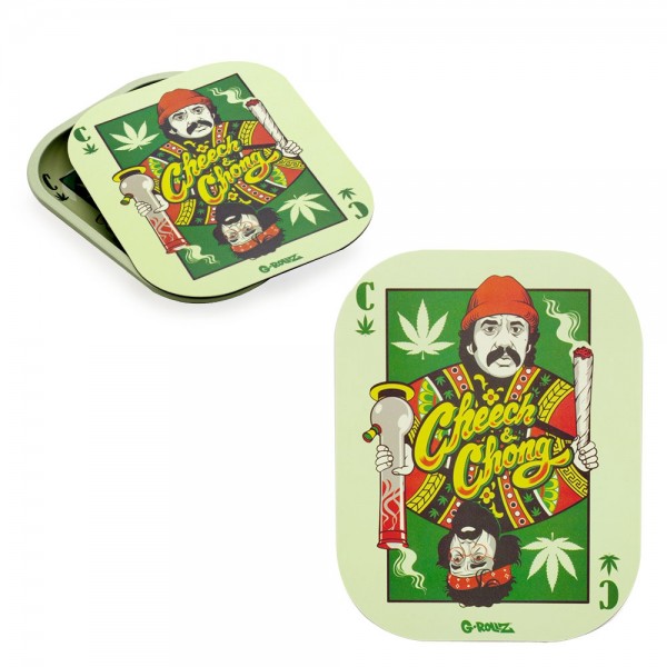 G-ROLLZ | Cheech &amp; Chong(TM) &#039;Playing Cards&#039; Magnet Cover for Small Tray 18x14 cm