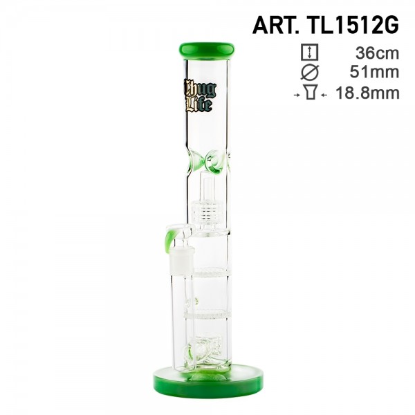 Thug Life | Quatro Percolators Green H:36cm - SG:18.8mm - Ø:51mm