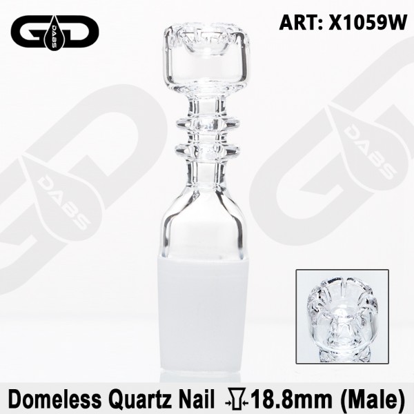 Grace Glass | Domeless Quartz GG Nail for oil bongs - SG:18.8mm (male)