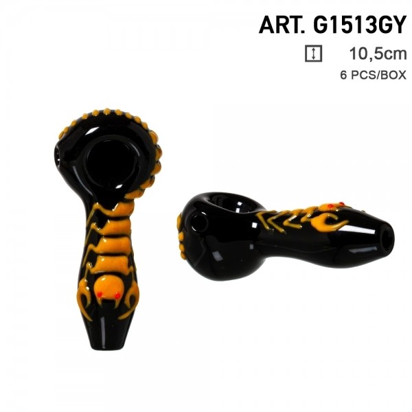 Grace Glass | Desert Dreams Series | Scorpion Orange | 6 pcs in display Glow in the Dark