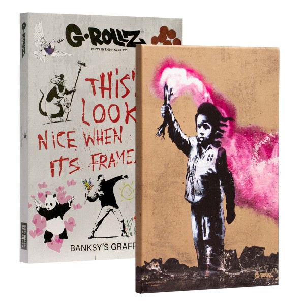 G-Rollz | Graffiti de Banksy - Toile TORCH BOY (48x67.5x2.5cm)