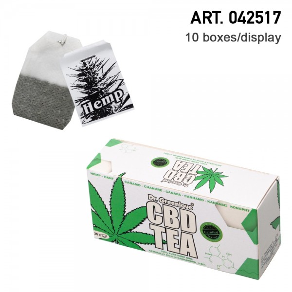 Cannabis | CBD Tea, made from 100% real cannabis buds! 20 herbal tea bags. Amsterdam High Tea! 10 bo