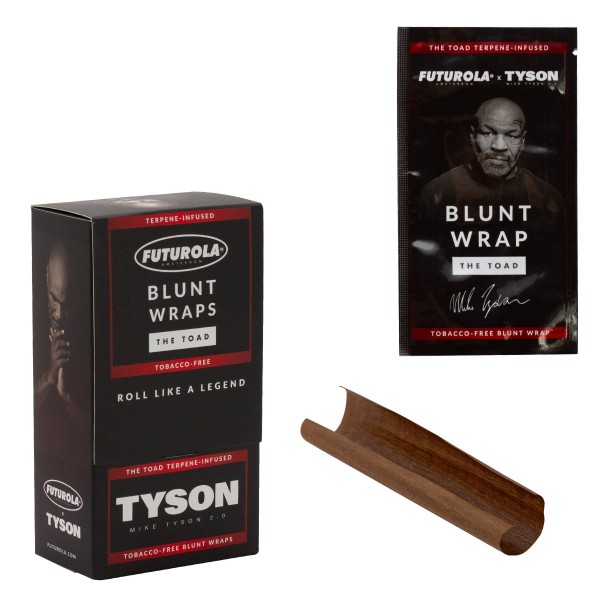 Futurola | Tyson 2.0 x Futurola Terpene-Infused (Tobacco Free) Blunt Wraps x 25pcs in Display