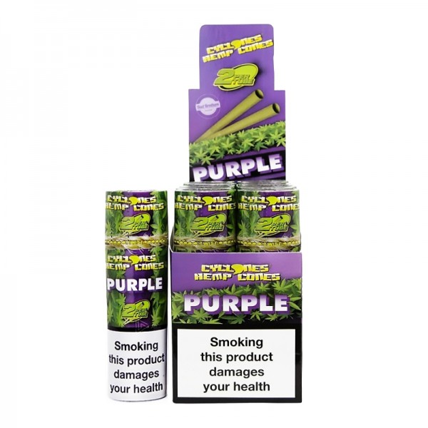 CYCLONE | 2x Hemp Cones - Purple (12 x 2)